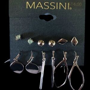 Massini silver earring multipack NWT